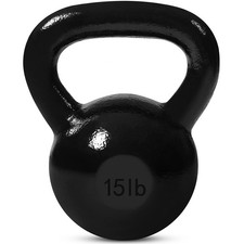 Kettlebell Weights Cast Iron, 15 LB
