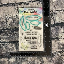 Vicki Boutin Sweet Rush Clear Stamps 12 Stamps 4 Dies Feathers