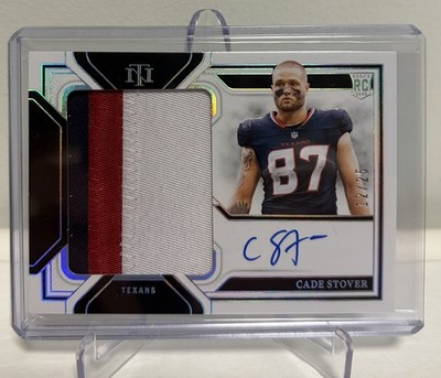 2024 Panini National Treasures Cade Stover Rookie Patch Auto RMS-CSR  Texans /25