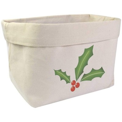 Große Canvas-Organizer/Aufbewahrungstasche ''Holly And Berries'' (OR00035254)
