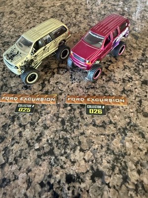 1/64 JADA DUB CITY HIGH PROFILE LOOSE SET OF 2 FORD EXCURSION