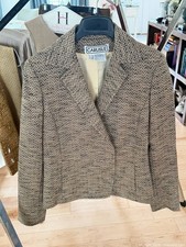 Carlisle Blazer Womens 4 Herringbone Wool Ble...