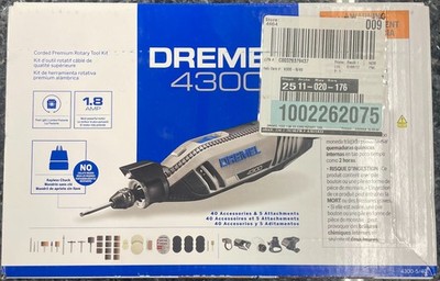 Dremel 4300 1.8 Amp Variable Speed Corded Rotary Tool Kit NEW - ON SALE NOW !!