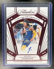 2023-24 Panini Flawless Ja Morant Performances Auto #/25 Grizzlies