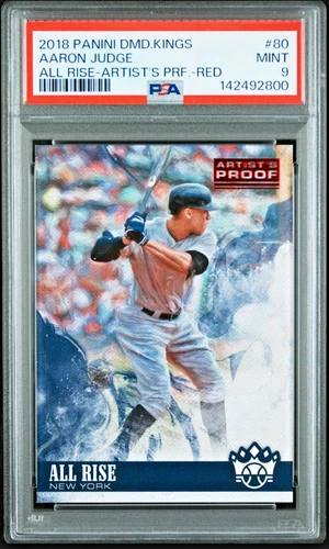 2018 Diamond Kings Aaron Judge All Rise Artist's Proof Red #80 PSA 9