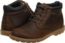 Rockport V81619 Men’s Waterproof Rugged Bucks Boots Boston Tan 8.5