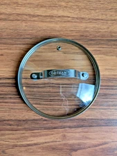 Gotham Steel Clear Glass Pot Pan Lid Only 6.12” Inner Lip 6.5” Outer Edge Vented