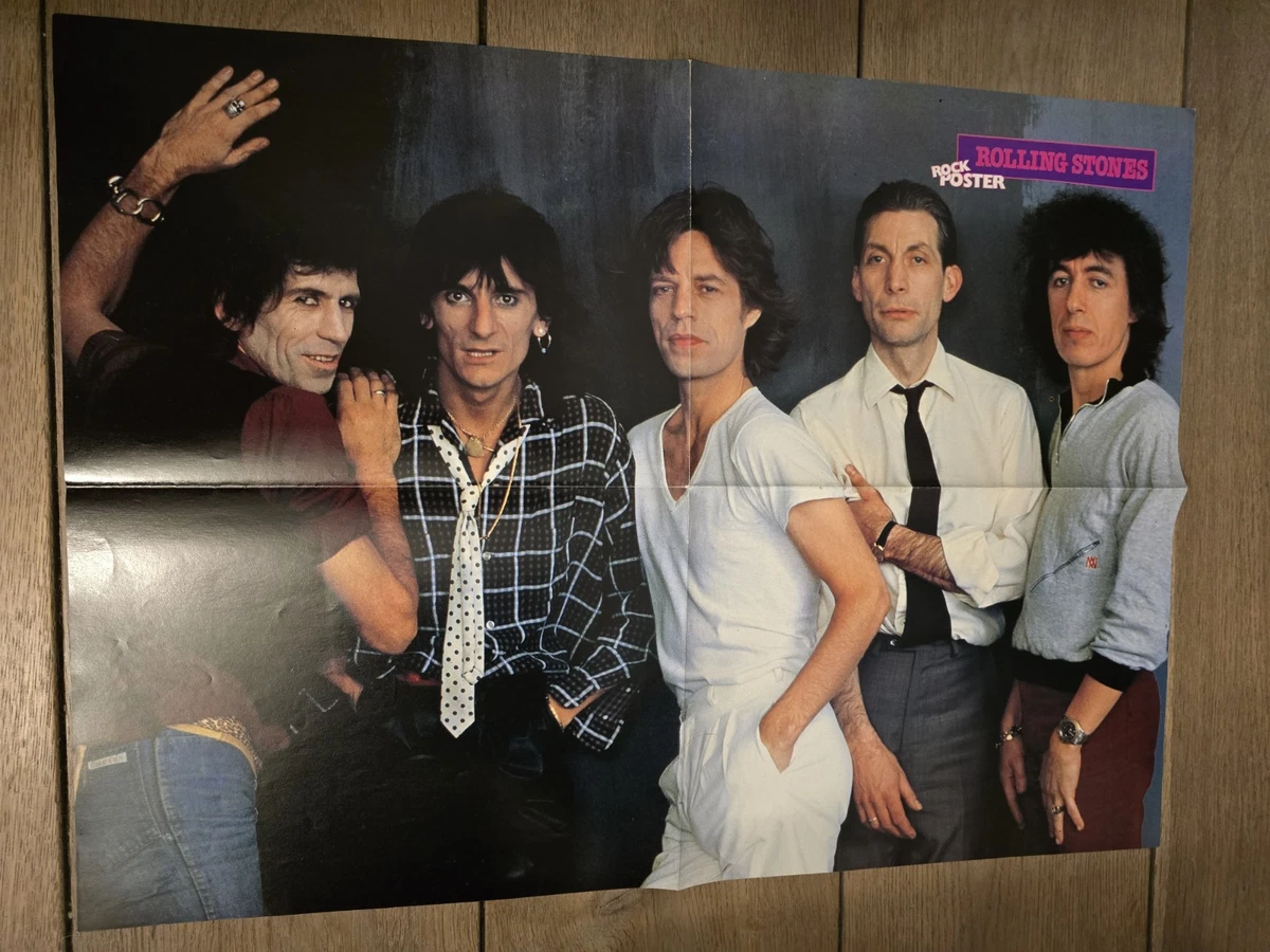 Rolling Stones / Grace Jones - Mega super poster - 40 X 52 cm - Sweden 1985 NEW