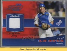 2002 Playoff Piece of the Game Materials Platinum 4/25 Paul Lo Duca READ 9u7