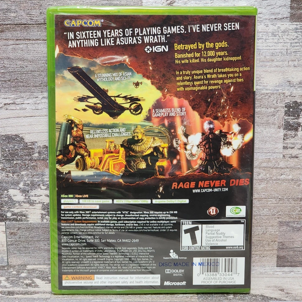 Asura's Wrath (Microsoft Xbox 360, 2012) Brand New Factory Sealed - Image 2 of 4