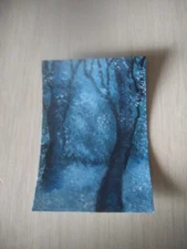 ACEO Original Mixed Media Painting Art Card ATC Landscape Scenery 118