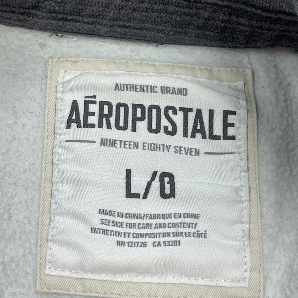 Chaqueta Retro Aeropostale Y2K Cremallera Completa Pista Para Hombre Talla Grande Bordada Preppy Foto 4 de 4