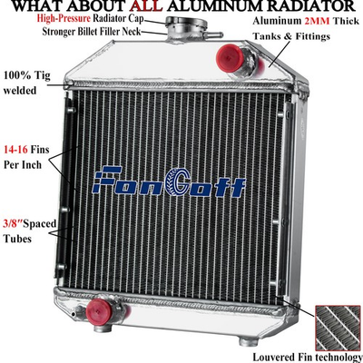 #ad #ad Aluminum Radiator For Yanmar Tractor YM240 YM1700 YM2000 124460 445012 $99.00