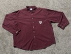 Ncaa Striped Button Down Texas A&M Dress Shirt Size Large