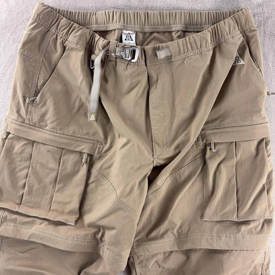 Pantalones cargo Nike ACG para hombre talla 3XL beige convertibles al aire libre utilitario nailon Foto 3 de 4