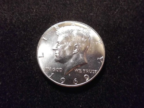 1969(D) KENNEDY HALF DOLLAR - SILVER - B/U UNCIRCULATED FROM US MINT SET #1