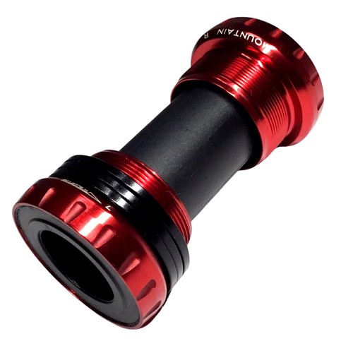 MTB Road BB 68‑73mm for 24mm Shimano FSA Cranks Red BSA Thread New - Picture 1 of 8