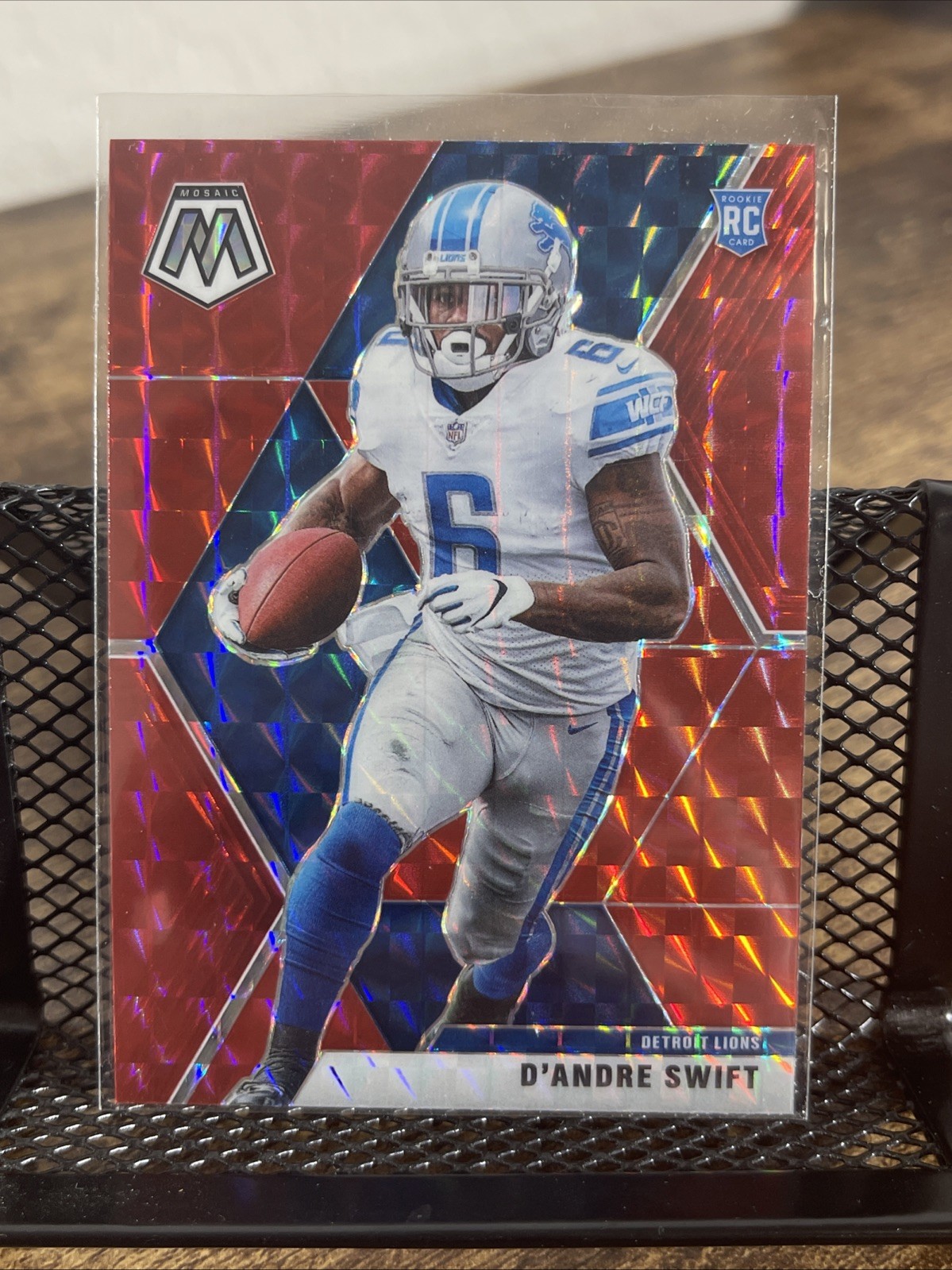 2020 Mosaic D’ANDRE SWIFT #215 Red Mosaic RC Rookie SP Detroit Lions