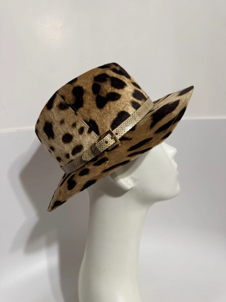 Dolce & Gabbana Brown Leopard French Style Beret Capello Women\'s Hat Dolce & Gabbana Brown Leopard French Style Beret Capello  main image 4