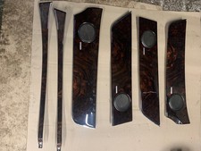 Jaguar XJ (X351) SWB  Front + Rear Door Cappings DARK WALNUT WOOD SET .