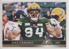 2021 Upper Deck CFL Gold 46/50 Jake Ceresna #86 0v05