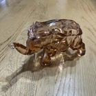 Antique Flint Pink Depression Glass Trinket Or Candy Dish Very Unique