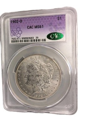 Epic Bert Chase Traderbea 1902-O Morgan Silver Dollar CAC MS61 New