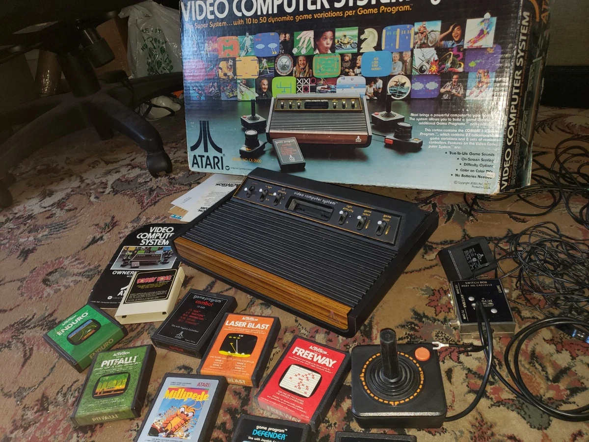 Paire De Paddle Atari 2600 1re édition 1977 - Logo Heavy Sixer - Vintage Rare