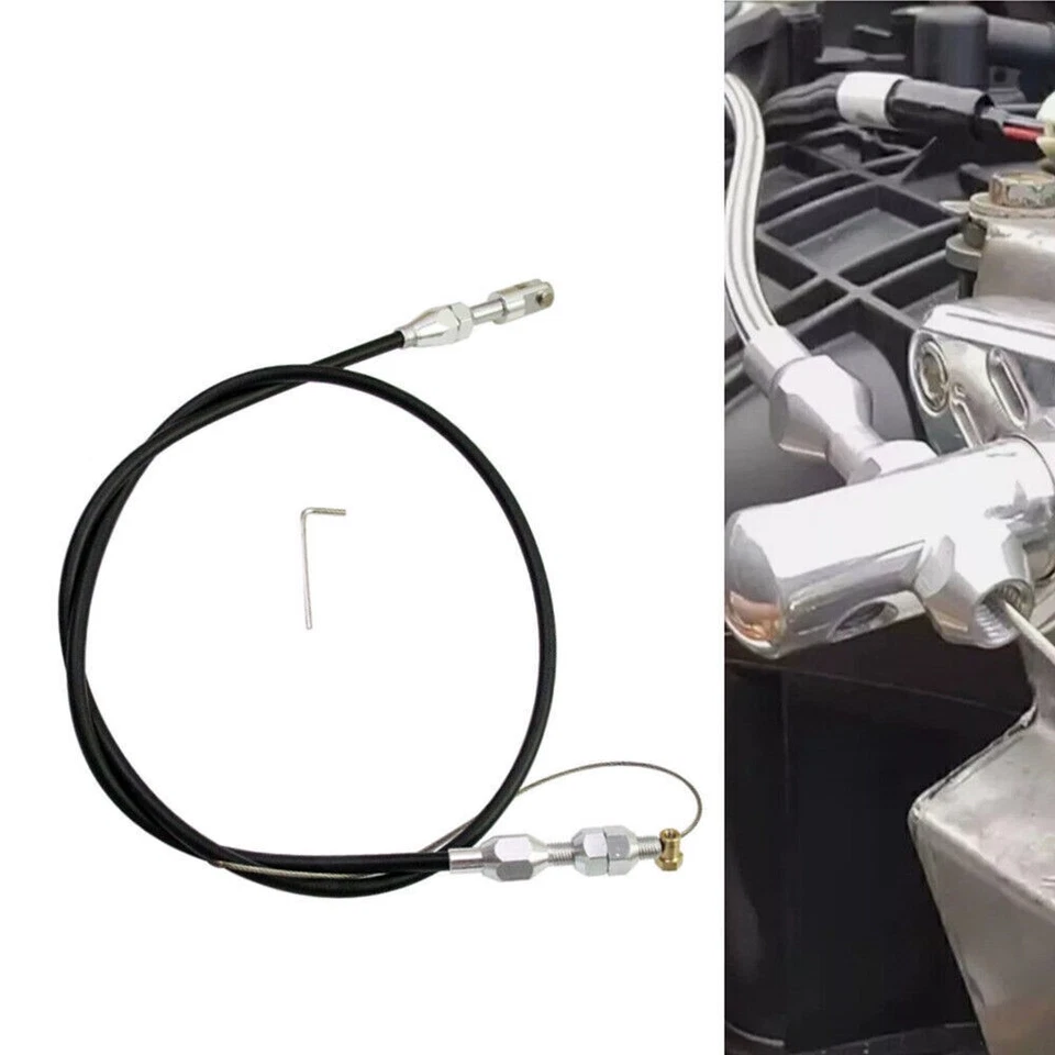 36inch Adjustable Car Modified Throttle Cable Braided Accelerator Cable Durable Foto 2 de 4