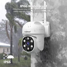 SH061 Wireless Monitoring Camera PTZ AI 1080P Home Security Camera Night Vision 