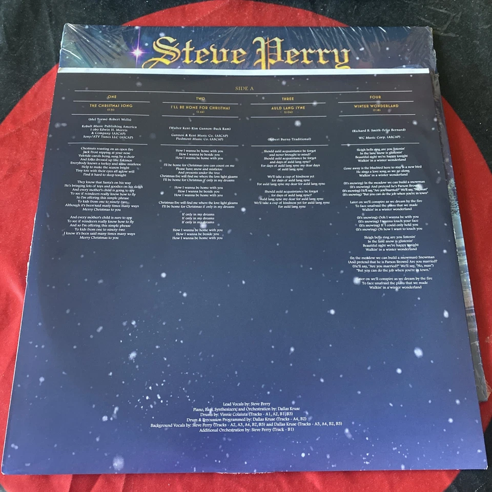 🎅🏼 Steve Perry {Journey} -The Season (2021, Red Vinyl LP) *CHRISTMAS* Foto 3 de 4
