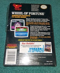 Oval Seal Wheel of Fortune Complete in Box Nintendo NES Factory MINT With Poster
