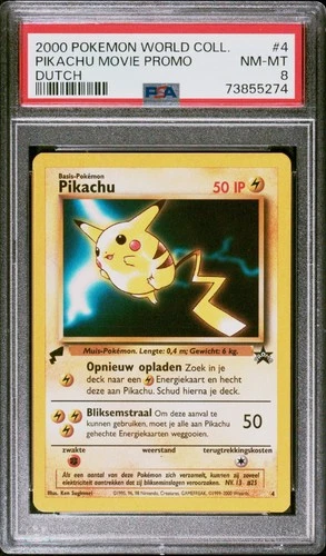 2000 Pikachu Movie Promo #4 Psa 8