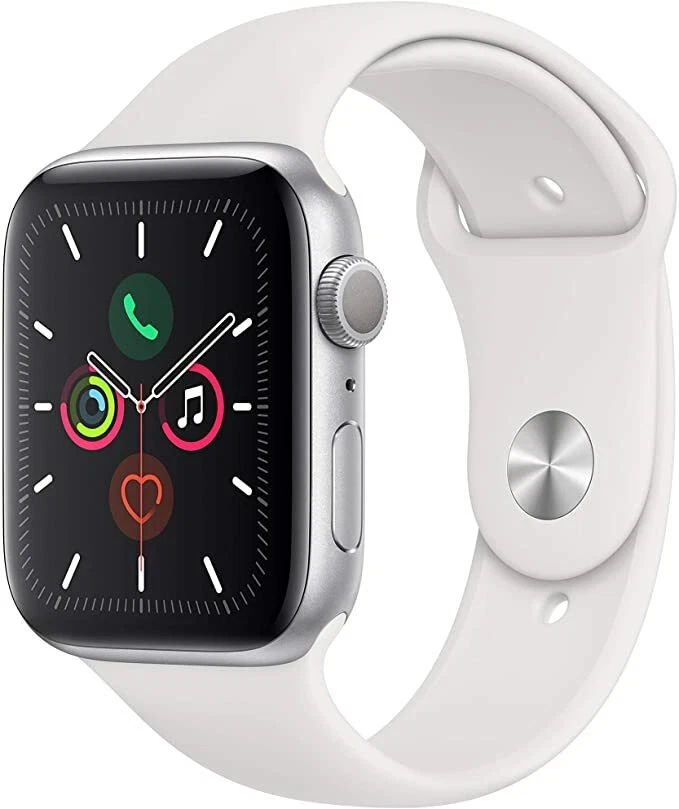 Apple Watch Series 5 44mm Silver Aluminum Suports Band Apple Box 12M Warranty