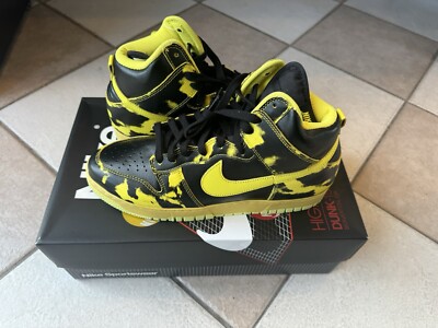 nike dunk acid wash yellow