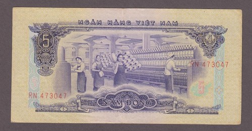 Vietnam Süd 5 Dong Banknote P-42a ND 1966 (1975) sehr schön