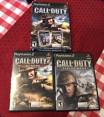 Call of Duty Legacy PS2 Finest Hour & Big Red One 47875832312| eBay