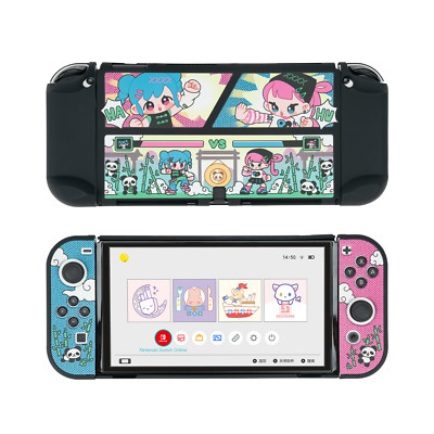 GeekShare Protective Case Slim Cover Case for Switch OLED 2021 Panda AntiScratch