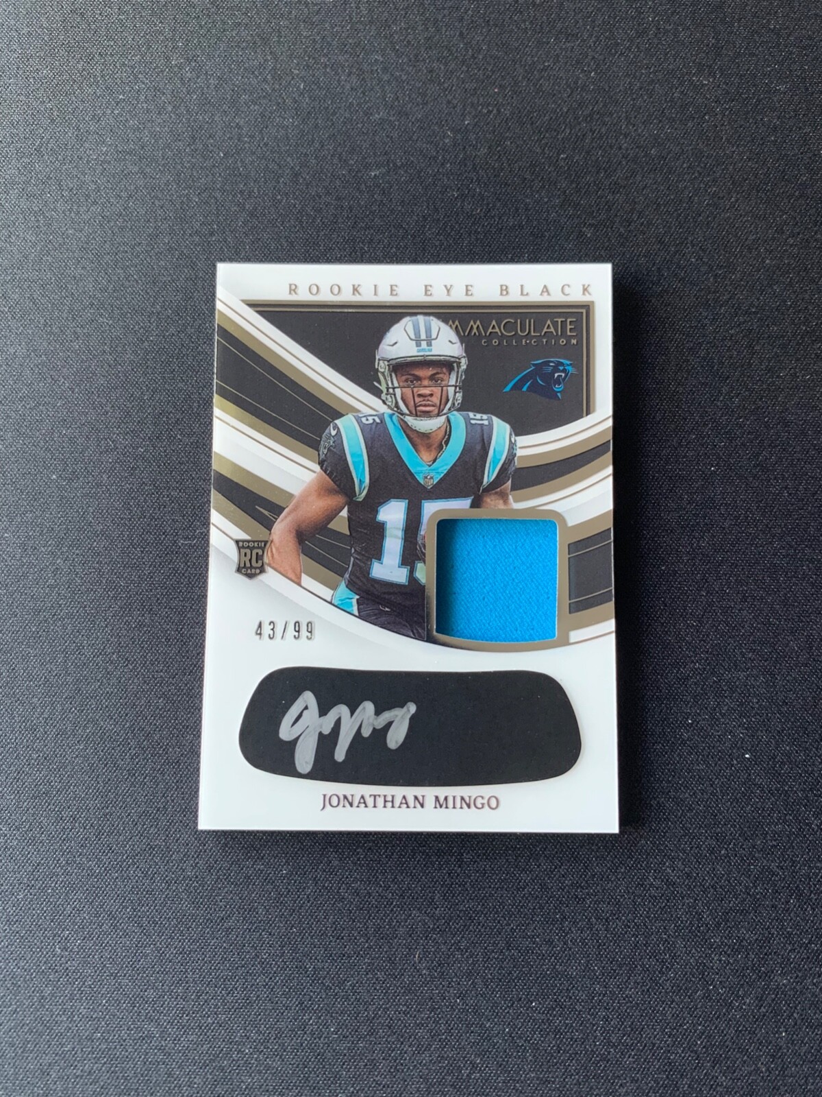 2023 Panini Immaculate Collection - Rookie Eye Black Jersey Jonathan Mingo /99