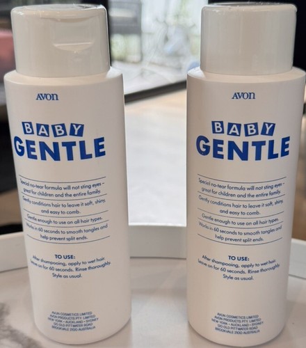 Baby Gentle 2 X Avon Baby Conditioner No More Tears 375ml,🇦🇺stock - Picture 2 of 2