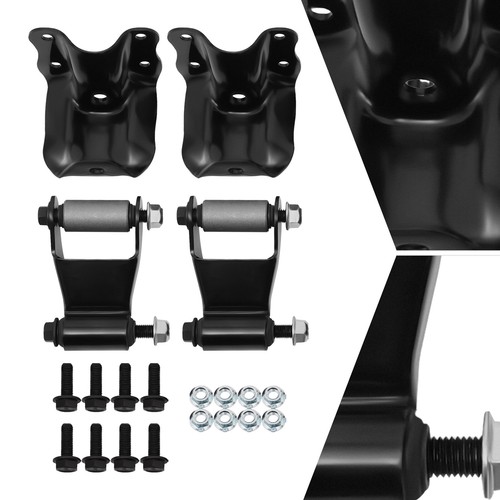 Rear Leaf Spring Shackle Psrorkeu - 722-101 Set Of 2 RH LH Bracket Hanger Kit For Ford Bronco F150 F250 F350 Truck 1980-1997 4WD Rear Springs - Foto 5