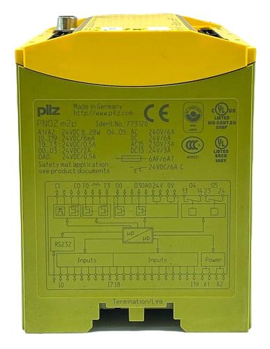 PILZ PNOZ M2P (IDENT NO. 773120) SAFETY BASE UNIT MODULE PRESS FUNCTION - Picture 4 of 12
