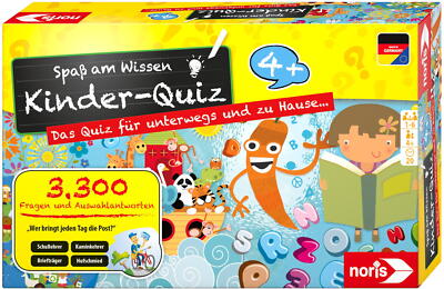 Noris Kinderspiel Quizspiel Kinderquiz für schlaue Kids 606013595