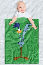 Looney Tunes Soft Fleece, Cozy Crib Throw 30"x40" Road Runner Character