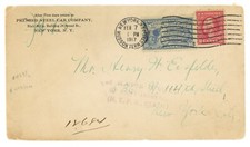 1917 VEREINIGTE STAATEN BRIEFE VON NEW YORK NACH NEW YORK MIT EXPRESS D. 10 RAR