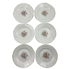 Vintage Homer Laughlin Cunningham & Pickett 6.25" Plate Rose 22Kt Gold Trim