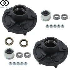 2 Set 5 on 4.5 Trailer Idler Hub Kits 5 Lugs For 2000 lb Axle 1-1/16" Bearings