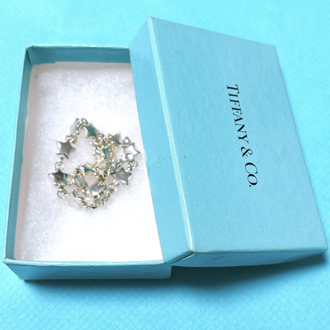Tiffany & Co. Puff Star Bracelet Chain Link 925 Silver W/Box Tiffany & Co. Puff Star Bracelet Chain Link 925 Silver W/Box