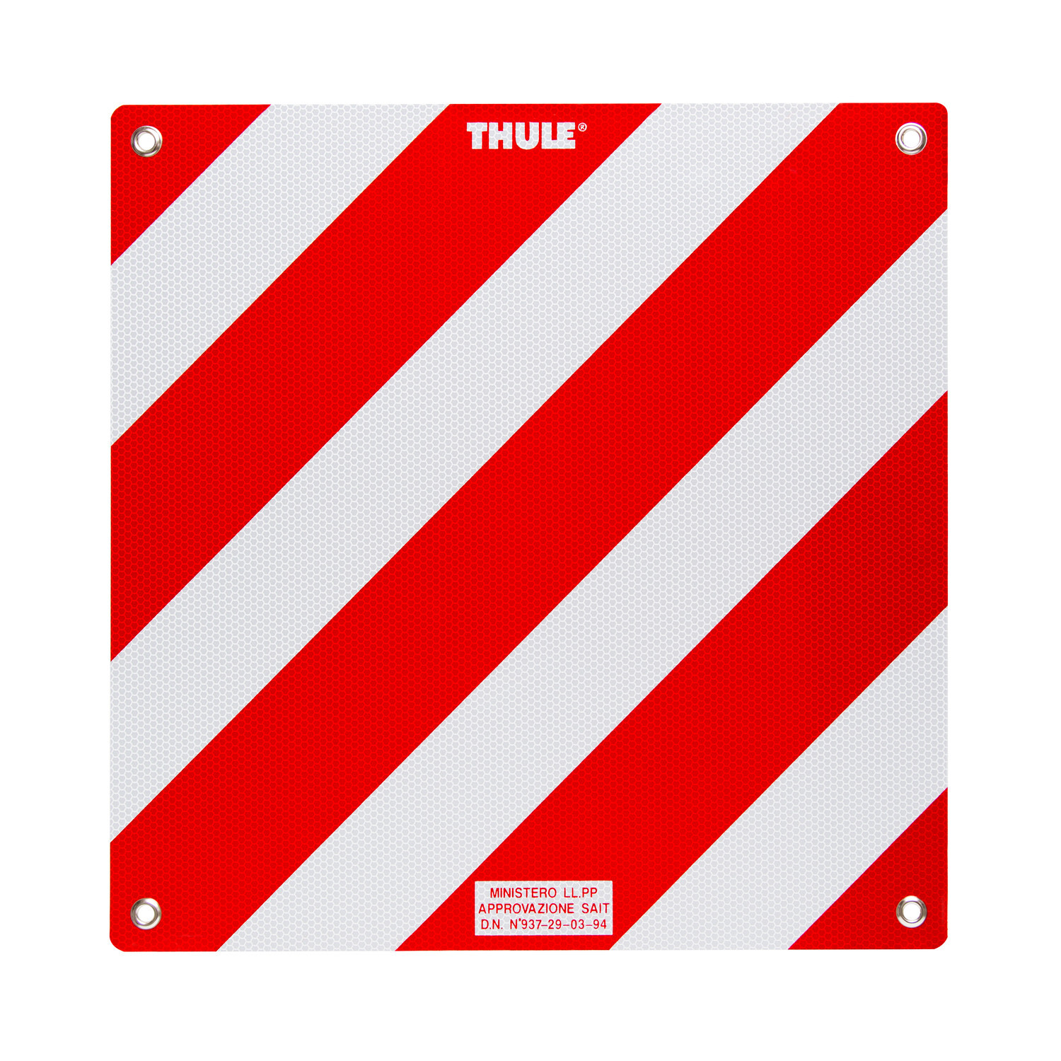 Thule Rear Warning Aluminium Sign Italian Type for Italy, Poland, Hungary 307619