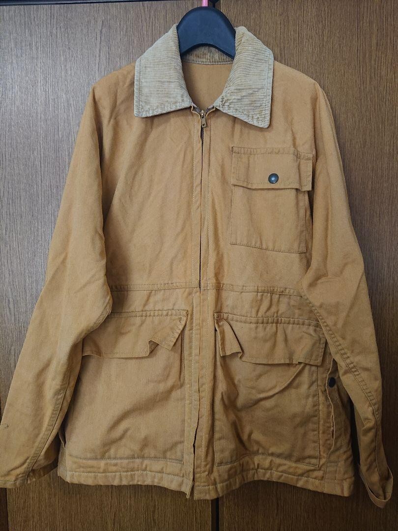 古着　60s LL Bean hunting jacket Vintage 50s 60s LL Bean Script Corduroy Field Hunting Coat Mens 42